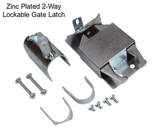 Zinc Plated 2-Way Lockable Gate Latch