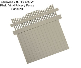 Louisville 7 ft. H x 6 ft. W Khaki Vinyl Privacy Fence Panel Kit