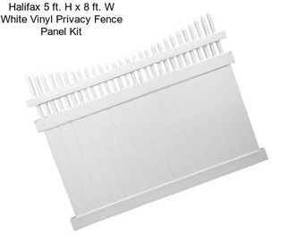 Halifax 5 ft. H x 8 ft. W White Vinyl Privacy Fence Panel Kit