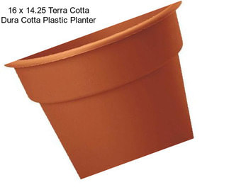 16 x 14.25 Terra Cotta Dura Cotta Plastic Planter