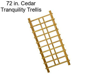 72 in. Cedar Tranquility Trellis