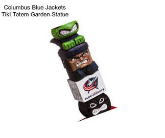 Columbus Blue Jackets Tiki Totem Garden Statue