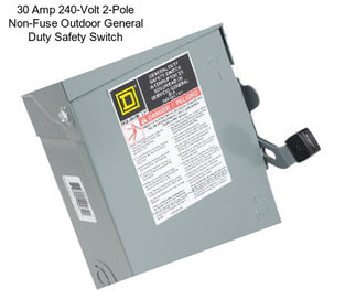 30 Amp 240-Volt 2-Pole Non-Fuse Outdoor General Duty Safety Switch