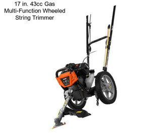 17 in. 43cc Gas Multi-Function Wheeled String Trimmer