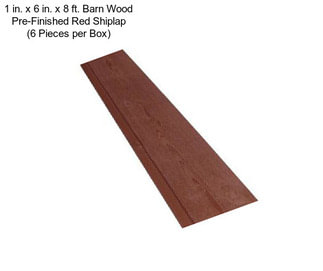1 in. x 6 in. x 8 ft. Barn Wood Pre-Finished Red Shiplap (6 Pieces per Box)
