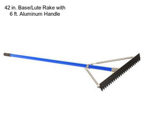 42 in. Base/Lute Rake with 6 ft. Aluminum Handle