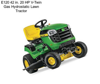 E120 42 in. 20 HP V-Twin Gas Hydrostatic Lawn Tractor