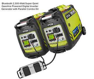 Bluetooth 2,300-Watt Super Quiet Gasoline Powered Digital Inverter Generator with Parallel Combo Kit