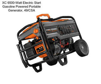 XC 6500-Watt Electric Start Gasoline Powered Portable Generator, 49/CSA