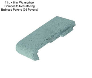 4 in. x 8 in. Waterwheel Composite Resurfacing Bullnose Pavers (36 Pavers)