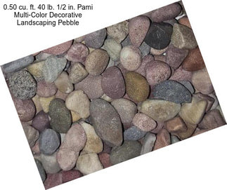 0.50 cu. ft. 40 lb. 1/2 in. Pami Multi-Color Decorative Landscaping Pebble