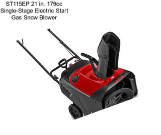 ST115EP 21 in. 179cc Single-Stage Electric Start Gas Snow Blower