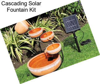 Cascading Solar Fountain Kit