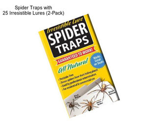 Spider Traps with 25 Irresistible Lures (2-Pack)