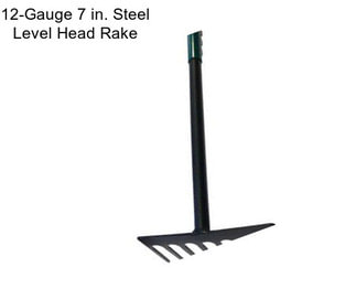 12-Gauge 7 in. Steel Level Head Rake