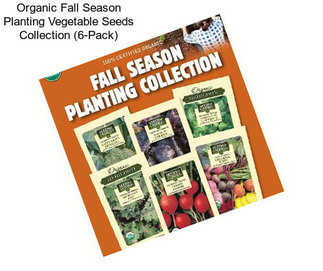 Organic Fall Season Planting Vegetable Seeds Collection (6-Pack)