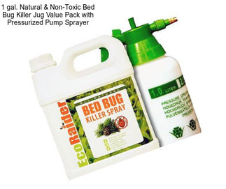 1 gal. Natural & Non-Toxic Bed Bug Killer Jug Value Pack with Pressurized Pump Sprayer