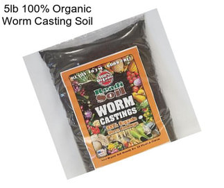 5lb 100% Organic Worm Casting Soil