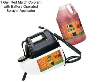 1 Gal. Red Mulch Colorant with Battery Operated Sprayer Applicator