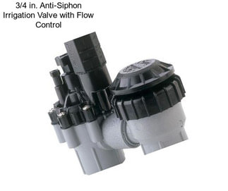 3/4 in. Anti-Siphon Irrigation Valve with Flow Control