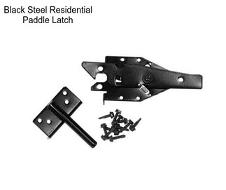 Black Steel Residential Paddle Latch