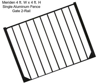 Meriden 4 ft. W x 4 ft. H Single Aluminum Fence Gate 2-Rail