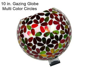 10 in. Gazing Globe Multi Color Circles