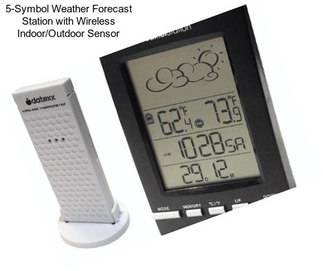 5-Symbol Weather Forecast Station with Wireless Indoor/Outdoor Sensor