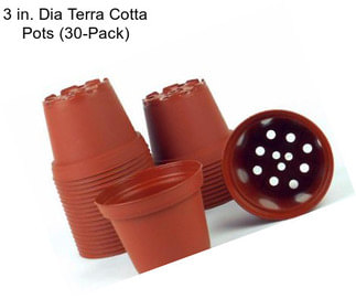 3 in. Dia Terra Cotta Pots (30-Pack)