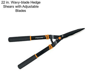 22 in. Wavy-blade Hedge Shears with Adjustable Blades