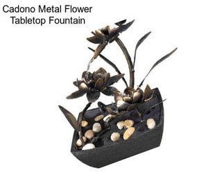 Cadono Metal Flower Tabletop Fountain