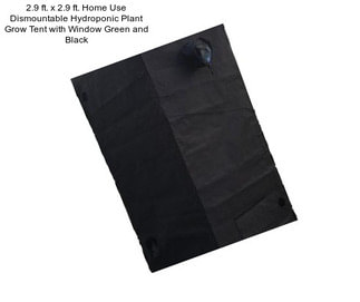 2.9 ft. x 2.9 ft. Home Use Dismountable Hydroponic Plant Grow Tent with Window Green and Black