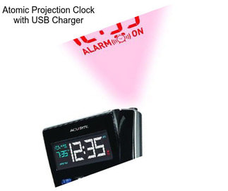 Atomic Projection Clock with USB Charger