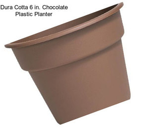 Dura Cotta 6 in. Chocolate Plastic Planter