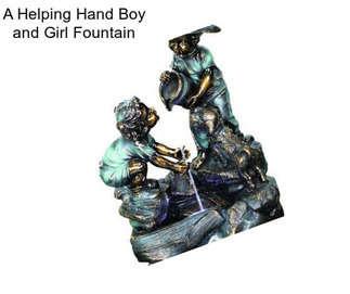 A Helping Hand Boy and Girl Fountain