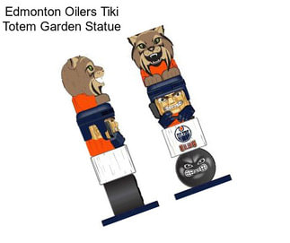 Edmonton Oilers Tiki Totem Garden Statue