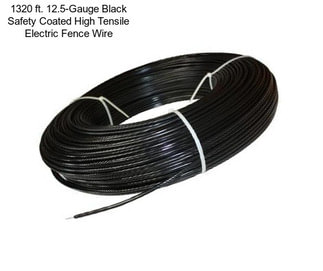 1320 ft. 12.5-Gauge Black Safety Coated High Tensile Electric Fence Wire