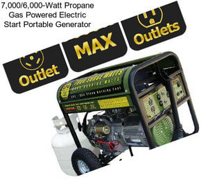7,000/6,000-Watt Propane Gas Powered Electric Start Portable Generator