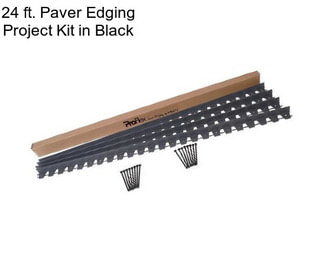 24 ft. Paver Edging Project Kit in Black