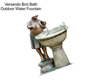 Versando Bird Bath Outdoor Water Fountain