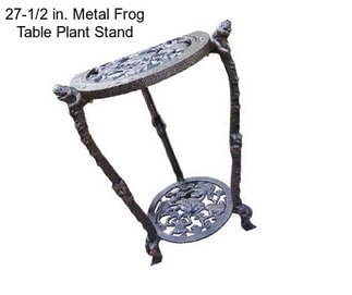 27-1/2 in. Metal Frog Table Plant Stand