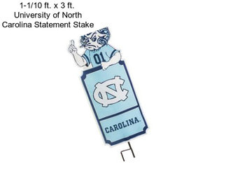 1-1/10 ft. x 3 ft.  University of North Carolina Statement Stake