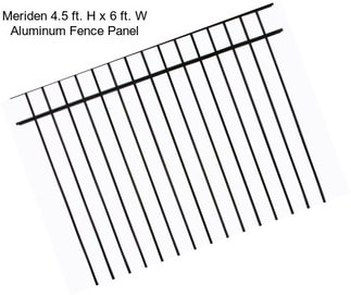 Meriden 4.5 ft. H x 6 ft. W Aluminum Fence Panel