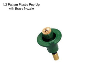 1/2 Pattern Plastic Pop-Up with Brass Nozzle