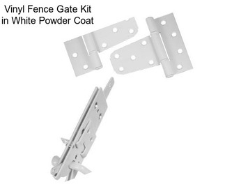 Vinyl Fence Gate Kit in White Powder Coat