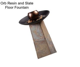 Orb Resin and Slate Floor Fountain