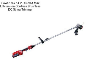 PowerPlex 14 in. 40-Volt Max Lithium-Ion Cordless Brushless DC String Trimmer