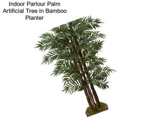 Indoor Parlour Palm Artificial Tree in Bamboo Planter