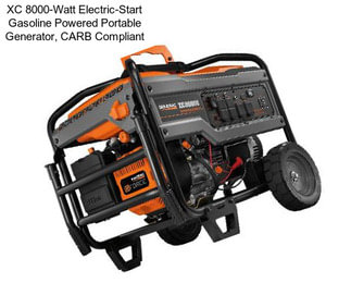 XC 8000-Watt Electric-Start Gasoline Powered Portable Generator, CARB Compliant