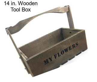 14 in. Wooden Tool Box